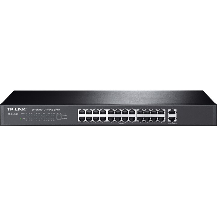 TL-SL1226 switch 24 ports RJ45 2 ports uplink RJ45