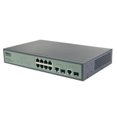 NETIS ST3310 8 porte fast ethernet 2 porte combo/gigabit ethernet SNMP