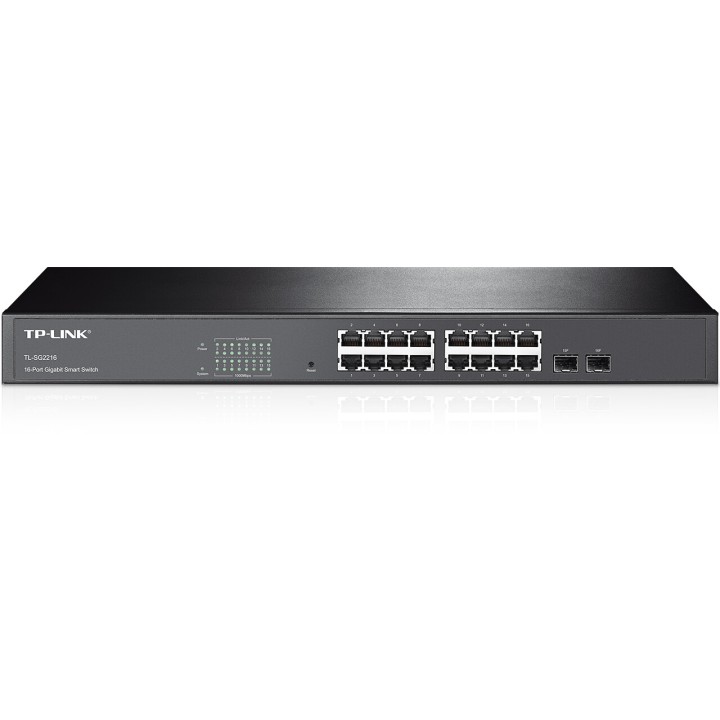 Smart switch, 16 porte Gb, 2 Combo slot SFP
