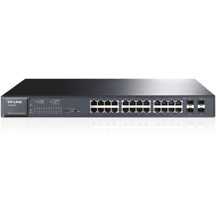 Interruttore Smart PoE, 24 porte Gb PoE TL-SG2424P