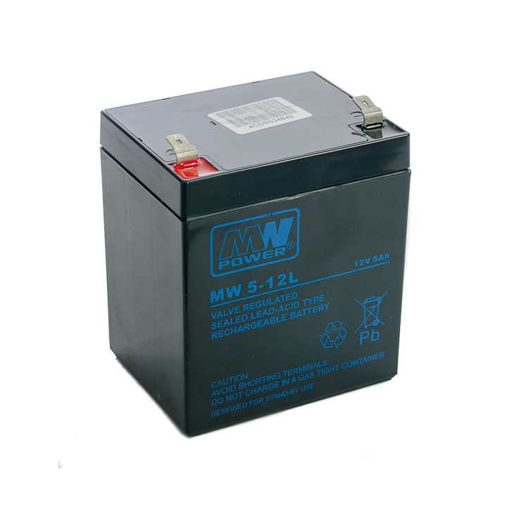 Batteria MW 5-12 5Ah 12V (connettori 6,35mm)
