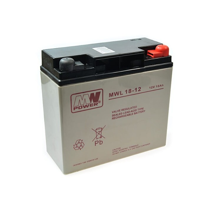 Batteria 12V 18Ah 18-12 MWL Long Life