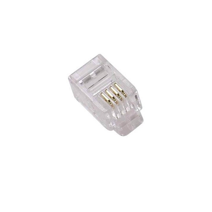 100 PZ PEZZI PLUG PLUGS RJ45 CAVO DI RETE SCHERMATI PLACCATI ORO CAT 5e