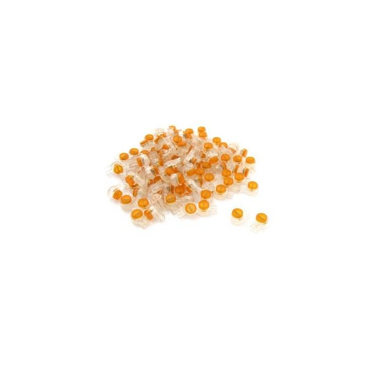 100 PZ PEZZI TIPO SCOTCHLOK UY 100 CONNETTORE PLACCATI ORO