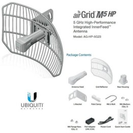 UBIQUITI AirGrid M5 AG-HP-5G23 - CPE access point outdoor POE 5GHz 23dBi