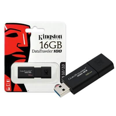 PENDRIVE USB Flash 16GB Kingston DT100G3/16GB USB 3.0
