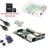 Raspberry Pi 3 Kit con con Alimentatore, Case, SD, HDMI e Dissipatori (E22)