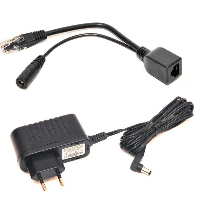 ALIMENTATORE UNIVERSALE 16V 1.2A CON ADATTATORE POE MIKROTIK
