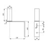 Staffa per antenna 40/130/100 (2 fori) inferiore