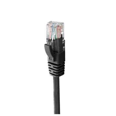 MACH POWER CAVO LAN ETHERNET UTP CAT.6 50CM IN RAME 24AWG COLORE NERO - CV-PU6L-050-BK